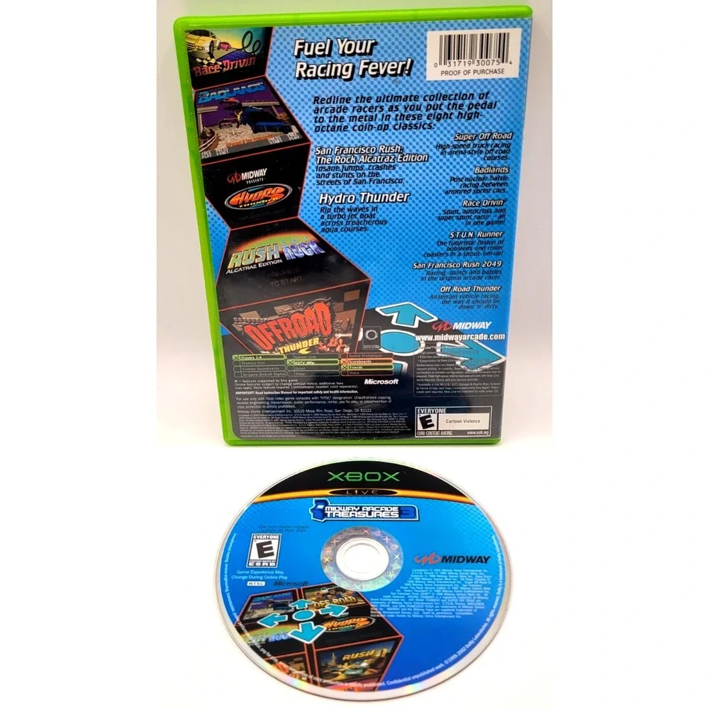 Midway Arcade Treasures 3‎ Microsoft Xbox GAME & CASE